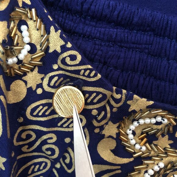 Bali Chic Vintage Skirt Set Large Beaded Sequined Boho Large - Picture 4 of 14